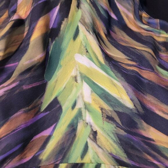 Lane Bryant Top Womens 20 Sleeveless Scoop Edgy Abstract Botanical Camo Black - Picture 5 of 10